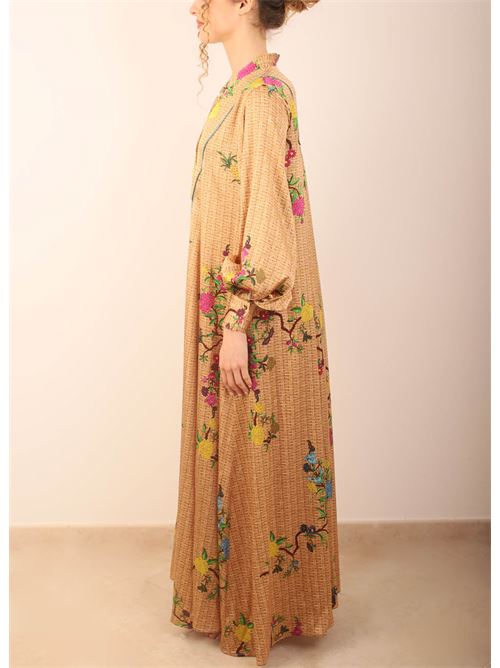 long silk flowered dress Laboratorio Capri | GOMERACESTO